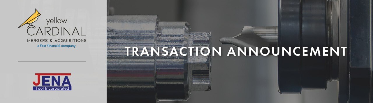 Yellow Cardinal Mergers & Acquisitions and Jena Tool Incorporated logos