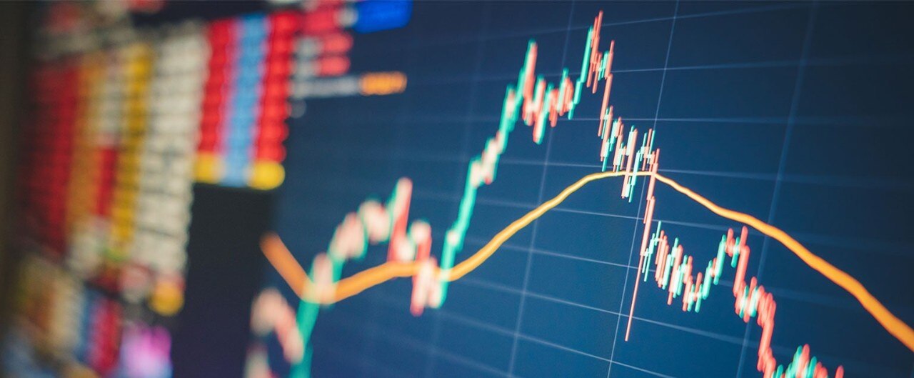 Digital display of fluctuating financial data