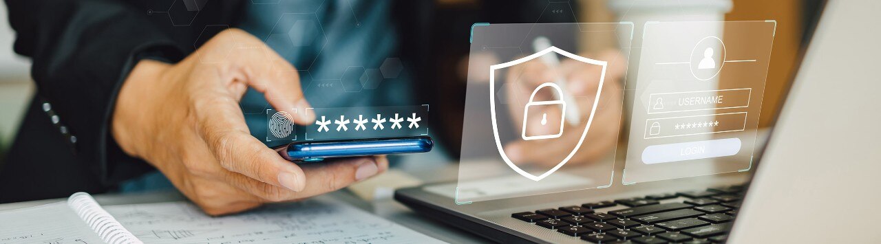 A smartphone with a secure passcode