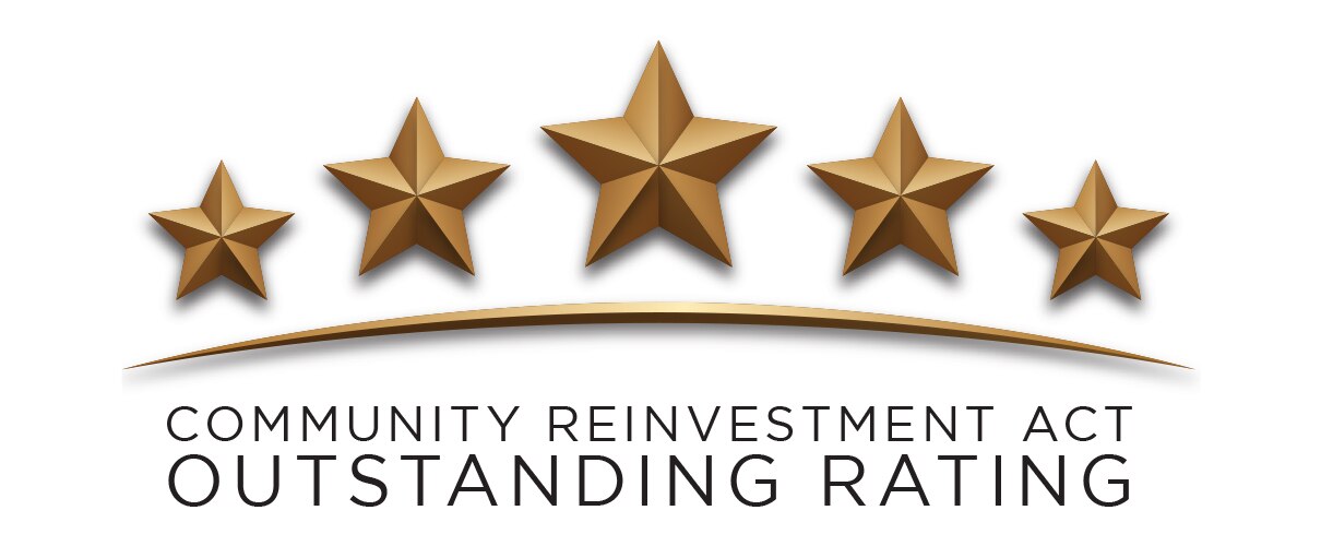 Community Reinvestment Act Outstanding Rating five-star seal